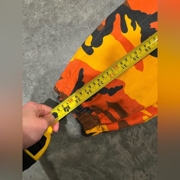 Orange army camo pants women’s medium - Picture 3 of 8